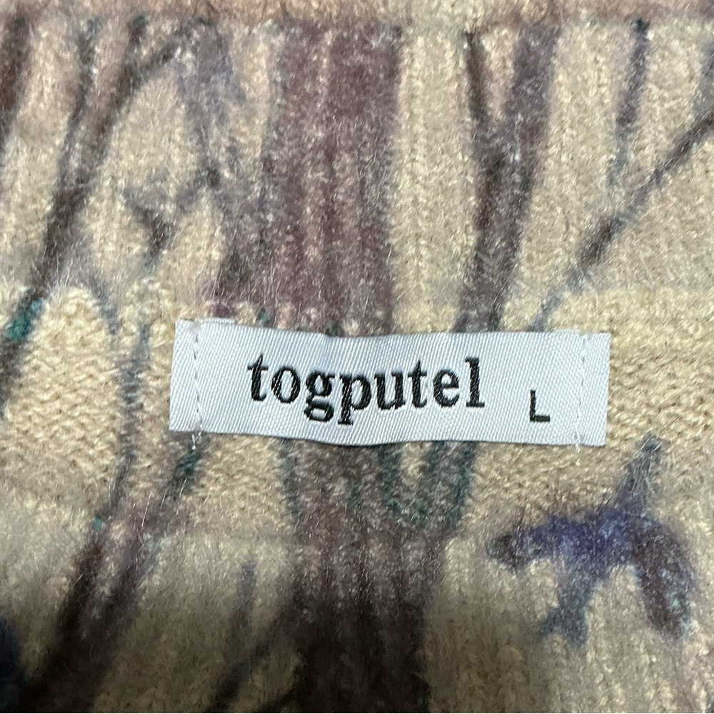 EUC Togputel Multicolor Forest Print Sweater Large - Picture 8 of 9